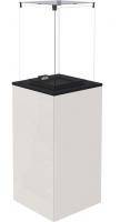 Газовый нагреватель Kratki PATIO Mini/M/G31/37Mbar/B, белое стекло, с ручным управлением