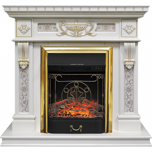 Corsica STD (белый дуб с золотом)+Majestic Brass