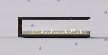 Встраиваемый биокамин / торцевой сквозной очаг 2000 (SappFire)