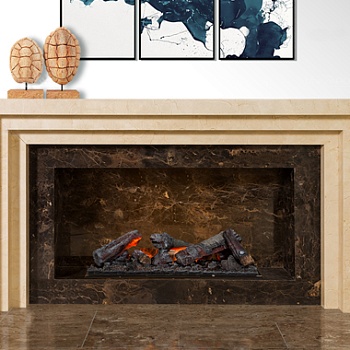 Биокамин Bioteplo Малага из мрамора