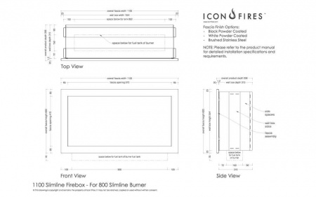 Встраиваемый дизайнерский биокамин Slimline Firebox 1100SS Встраиваемый дизайнерский биокамин Slimline Firebox 1100SS по цене 250 500 руб.