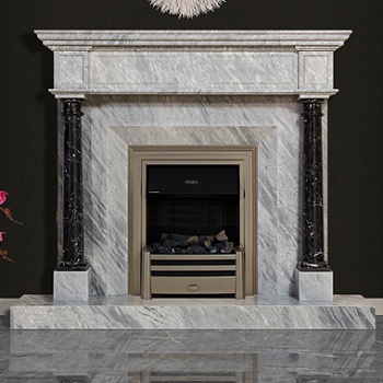 Биокамин Bioteplo Оксфорд из мрамора