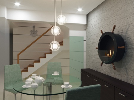 Настенный биокамин Lux Fire "Капитан 500 Н" XS (черный) по цене 49 390 руб.