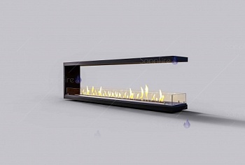 Встраиваемый биокамин / торцевой сквозной очаг 1800 (SappFire)