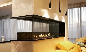 Встраиваемый биокамин / торцевой сквозной очаг 500 (SappFire)