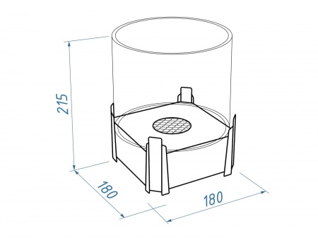 Биокамин настольный Lux Fire "ФСБ" М по цене 15 500 руб.