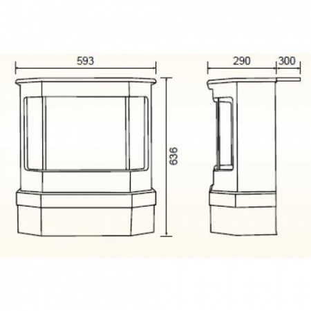 Электрокамин EFP/C – 1000RC Электрокамин EFP/C – 1000RC