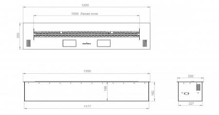 Автоматический биокамин 1200 Premium Автоматический биокамин 1200 Premium по цене 386 694 руб.